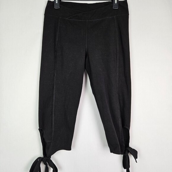 Free People | FP Movement Turn Out Tie Up Capri Crop Legging Black L OB433018 - Picture 4 of 12